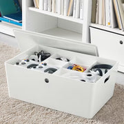 IKEA KUGGIS Box with lid, white | IKEA Paper & media boxes | IKEA Storage boxes & baskets | IKEA Small storage & organisers | Eachdaykart - EachDayKart