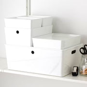 IKEA KUGGIS Box with lid, white | IKEA Paper & media boxes | IKEA Storage boxes & baskets | IKEA Small storage & organisers | Eachdaykart - EachDayKart