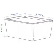IKEA KUGGIS Box with lid, white | IKEA Paper & media boxes | IKEA Storage boxes & baskets | IKEA Small storage & organisers | Eachdaykart - EachDayKart