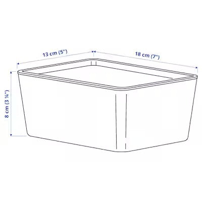 IKEA KUGGIS Box with lid, white | IKEA Paper & media boxes | IKEA Storage boxes & baskets | IKEA Small storage & organisers | Eachdaykart - EachDayKart
