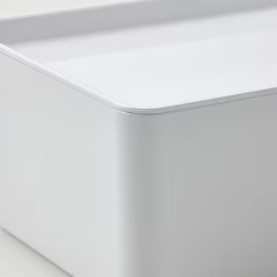 IKEA KUGGIS Box with lid, white | IKEA Paper & media boxes | IKEA Storage boxes & baskets | IKEA Small storage & organisers | Eachdaykart - EachDayKart