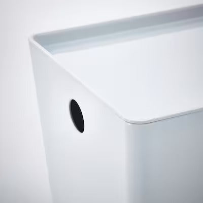 IKEA KUGGIS Box with lid, white | IKEA Paper & media boxes | IKEA Storage boxes & baskets | IKEA Small storage & organisers | Eachdaykart - EachDayKart