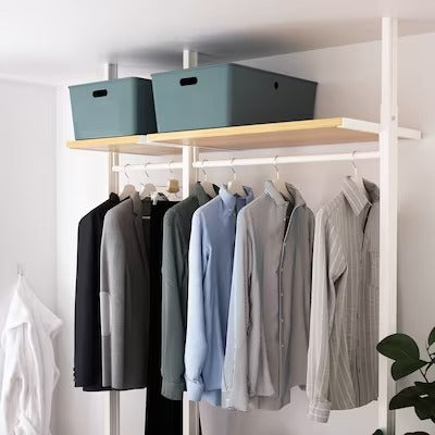 IKEA KUGGIS Storage box with lid, turquoise IKEA Paper media