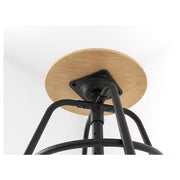 IKEA KULLABERG Stool, pine/black | IKEA Desk chairs for home | IKEA Desk chairs | Eachdaykart - EachDayKart