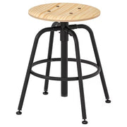 IKEA KULLABERG Stool, pine/black | IKEA Desk chairs for home | IKEA Desk chairs | Eachdaykart - EachDayKart