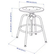 IKEA KULLABERG Stool, pine/black | IKEA Desk chairs for home | IKEA Desk chairs | Eachdaykart - EachDayKart