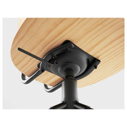 IKEA KULLABERG Swivel chair, pine/black | IKEA Desk chairs for home | IKEA Desk chairs | Eachdaykart - EachDayKart