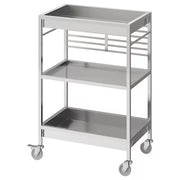 IKEA KUNGSFORS Kitchen trolley, stainless steel | IKEA Kitchen islands & trolleys | IKEA Trolleys | Eachdaykart - EachDayKart
