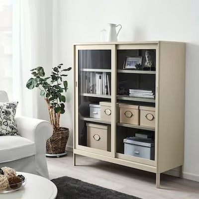 IKEA KVARNVIK Storage box with lid, beige | IKEA Paper & media boxes | IKEA Storage boxes & baskets | IKEA Small storage & organisers | Eachdaykart - EachDayKart