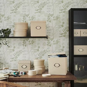 IKEA KVARNVIK Storage box with lid, beige | IKEA Paper & media boxes | IKEA Storage boxes & baskets | IKEA Small storage & organisers | Eachdaykart - EachDayKart