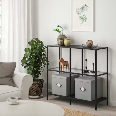 IKEA KVARNVIK Storage box with lid, grey | IKEA Paper & media boxes | IKEA Storage boxes & baskets | IKEA Small storage & organisers | Eachdaykart - EachDayKart