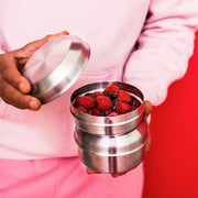 IKEA LATTUGGAD Snack container, set of 2, stainless steel | Food containers | Storage & organisation | Eachdaykart - EachDayKart