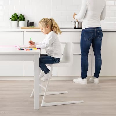 IKEA LANGUR Junior/highchair with tray, white | IKEA Junior dining chairs | IKEA Children's chairs | Eachdaykart