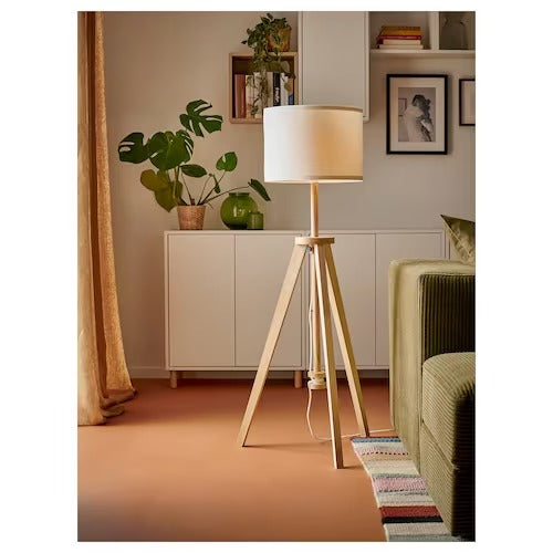 IKEA LAUTERS Floor lamp, ash/white | IKEA Floor Lamps | Eachdaykart