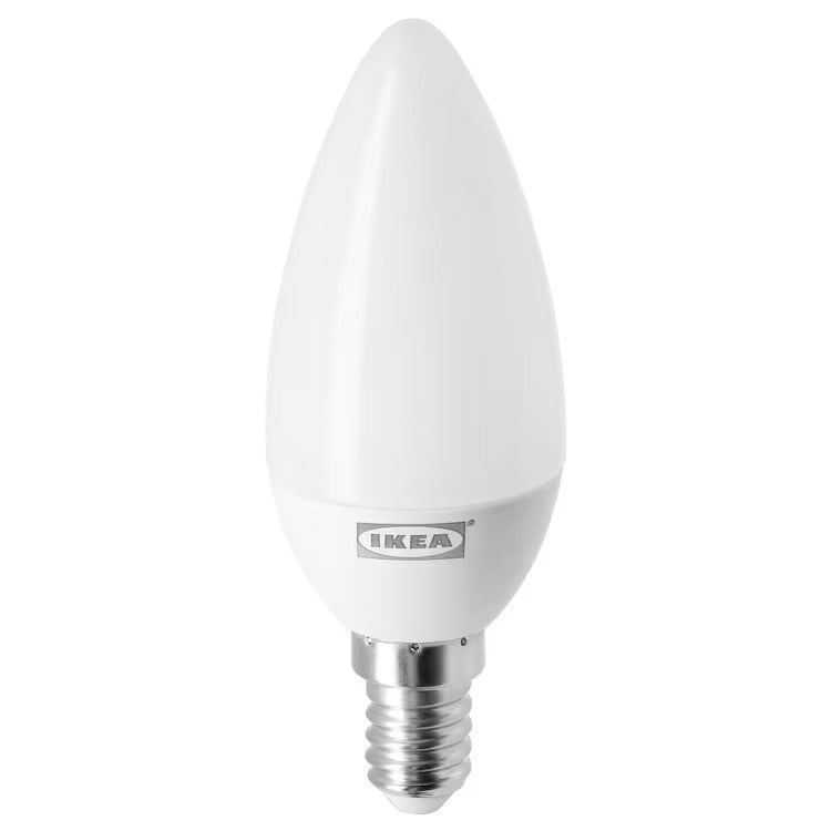 fax athlete heavy IKEA LEDARE LED bulb E14 470 lumen, warm dimming/chandelier opal white —  EachDayKart.in
