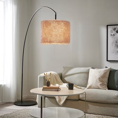 IKEA LERGRYN / SKAFTET Floor lamp base, arched, beige/black | IKEA Floor Lamps | Eachdaykart
