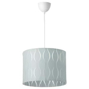 IKEA LÖKNÄS / HEMMA Pendant lamp, blue/silver-colour, 42 cm (17 ") | IKEA ceiling lights | Eachdaykart - EachDayKart