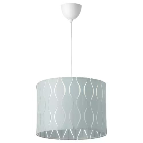 IKEA LÖKNÄS / HEMMA Pendant lamp, blue/silver-colour, 42 cm (17 ") | IKEA ceiling lights | Eachdaykart - EachDayKart