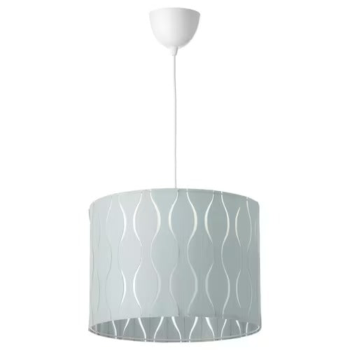 IKEA LÖKNÄS / HEMMA Pendant lamp, blue/silver-colour, 42 cm (17 ") | IKEA ceiling lights | Eachdaykart