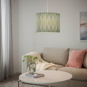 IKEA LÖKNÄS / HEMMA Pendant lamp, blue/silver-colour, 42 cm (17 ") | IKEA ceiling lights | Eachdaykart - EachDayKart