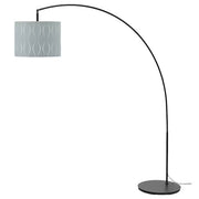 IKEA LOKNAS / SKAFTET Floor lamp, arched, blue silver-colour/black | IKEA Floor Lamps | Eachdaykart - EachDayKart