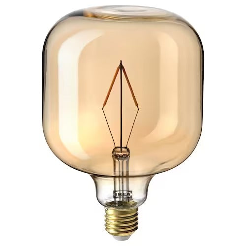 IKEA LUNNOM LED bulb E27 80 lumen, tube-shaped brown clear glass | IKEA LED bulbs | Eachdaykart - EachDayKart