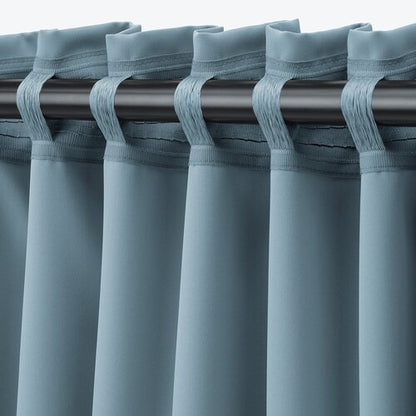 IKEA MAJGULL Block-out curtains, 1 pair, grey-blue | IKEA Block-out curtains | IKEA Curtains | Eachdaykart
