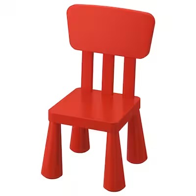 IKEA MAMMUT Children's chair, in/outdoor/red | IKEA Small chairs | IKEA Children's chairs | Eachdaykart