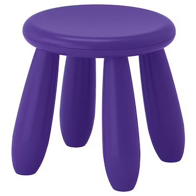 IKEA MAMMUT Children's stool, in/outdoor/dark lilac | IKEA Small chairs | IKEA Children's chairs | Eachdaykart