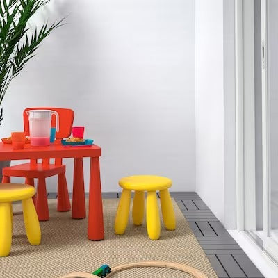 IKEA MAMMUT Children's stool, in/outdoor/yellow | IKEA Small chairs | IKEA Children's chairs | Eachdaykart