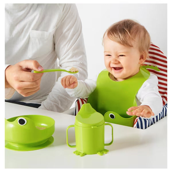IKEA MATA 4-piece eating set, green | IKEA Nursing, feeding & eating | Eachdaykart