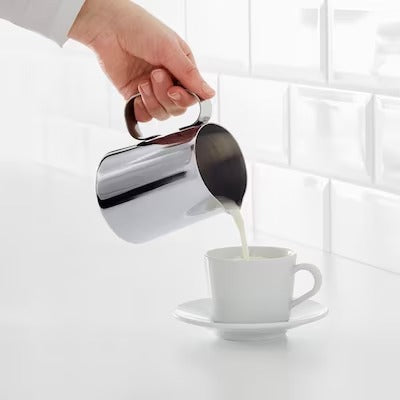 IKEA MATTLIG Milk-frothing jug, stainless steel | IKEA Coffee makers & accessories | IKEA Coffee & tea | Eachdaykart