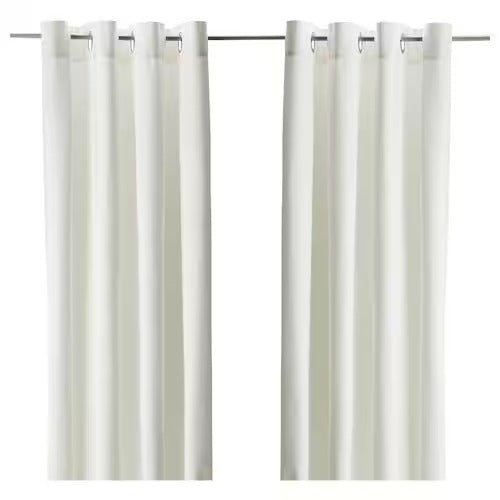 IKEA MERETE Room darkening curtains, 1 pair, white | IKEA Room darkening curtains | IKEA Curtains | Eachdaykart - EachDayKart