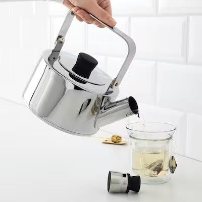 IKEA METALLISK Kettle, stainless steel | IKEA Coffee makers & accessories | IKEA Coffee & tea | Eachdaykart