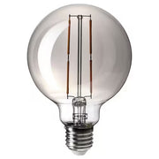 IKEA MOLNART LED bulb E27 120 lumen, globe grey clear glass, 95 mm (4 ") | IKEA LED bulbs | Eachdaykart - EachDayKart