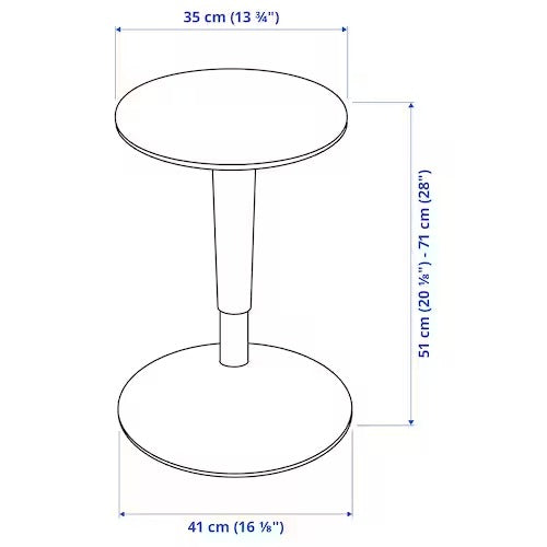 IKEA NILSERIK Standing support, beige/Vissle dark grey | IKEA Desk chairs for home | IKEA Desk chairs | Eachdaykart - EachDayKart