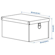 IKEA NIMM Storage box with lid, black | IKEA Paper & media boxes | IKEA Storage boxes & baskets | IKEA Small storage & organisers | Eachdaykart - EachDayKart