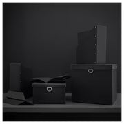 IKEA NIMM Storage box with lid, black | IKEA Paper & media boxes | IKEA Storage boxes & baskets | IKEA Small storage & organisers | Eachdaykart - EachDayKart