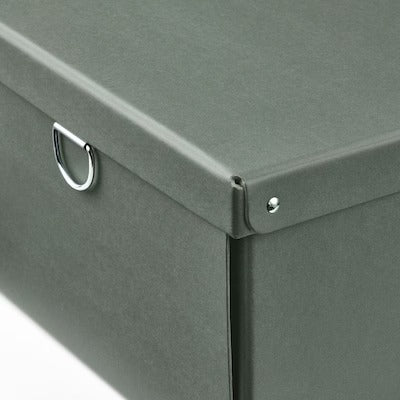NIMM storage box with lid, black, 25x35x15 cm (9 ¾x13 ¾x6) - IKEA CA