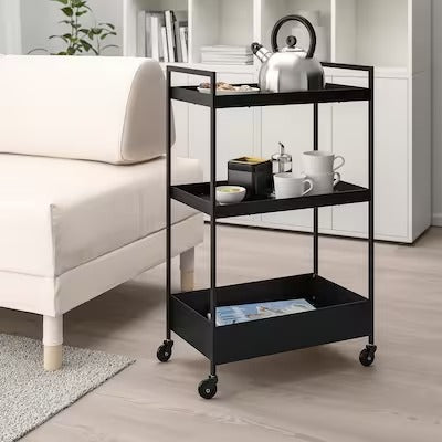 IKEA NISSAFORS Trolley, black | IKEA Kitchen islands & trolleys | IKEA Trolleys | Eachdaykart - EachDayKart