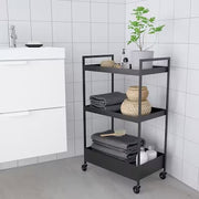 IKEA NISSAFORS Trolley, black | IKEA Kitchen islands & trolleys | IKEA Trolleys | Eachdaykart - EachDayKart