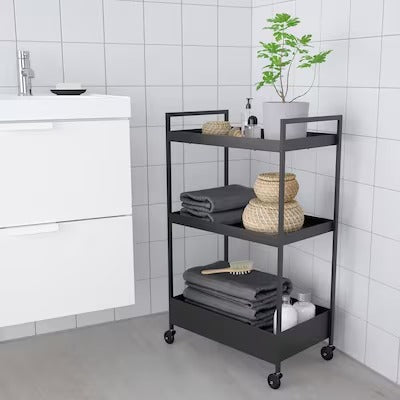 IKEA NISSAFORS Trolley, black | IKEA Kitchen islands & trolleys | IKEA Trolleys | Eachdaykart - EachDayKart