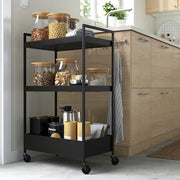 IKEA NISSAFORS Trolley, black | IKEA Kitchen islands & trolleys | IKEA Trolleys | Eachdaykart - EachDayKart