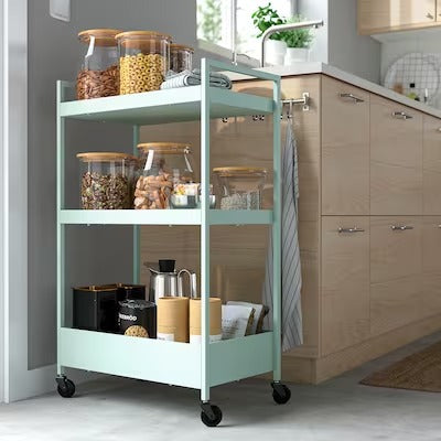 IKEA NISSAFORS Trolley, pale green | IKEA Kitchen islands & trolleys | IKEA Trolleys | Eachdaykart - EachDayKart