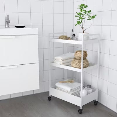 IKEA NISSAFORS Trolley, white | IKEA Kitchen islands & trolleys | IKEA Trolleys | Eachdaykart - EachDayKart