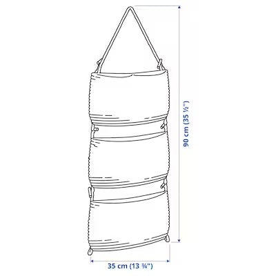 IKEA NORDRANA Hanging storage, blue | IKEA Bathroom boxes & baskets | IKEA Storage boxes & baskets | IKEA Small storage & organisers | Eachdaykart - EachDayKart