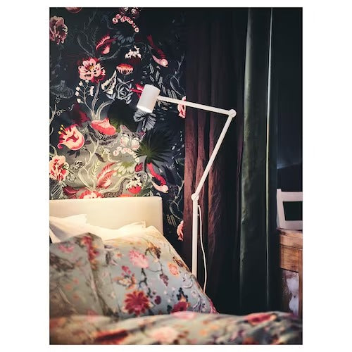 IKEA NYMANE Floor/reading lamp, white | IKEA Floor Lamps | Eachdaykart - EachDayKart