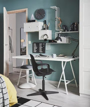 IKEA ODGER Swivel chair, anthracite | IKEA Desk chairs for home | IKEA Desk chairs | Eachdaykart - EachDayKart