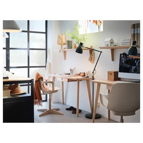 IKEA ODGER Swivel chair, white/beige | IKEA Desk chairs for home | IKEA Desk chairs | Eachdaykart - EachDayKart