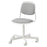 IKEA ORFJALL Children's desk chair, white/Vissle light grey | IKEA Children's desk chairs | IKEA Children's chairs | Eachdaykart